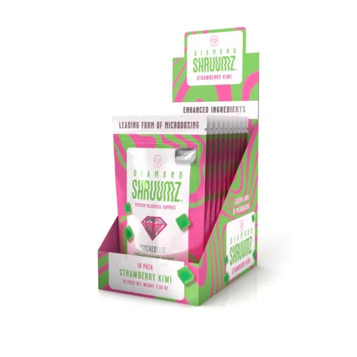Buy Diamond Shruumz Gummies Strawberry Kiwi – Micro Dose 15 pieces