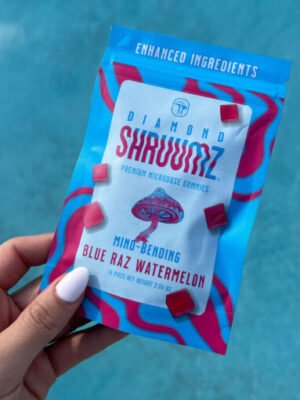 Buy Diamond Shruumz Gummies Blue Raz Watermelon 150 Piece