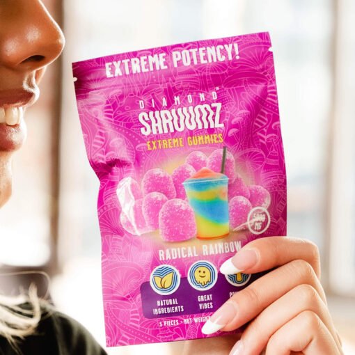 Buy Diamond Shruumz Gummies Radical Rainbow
