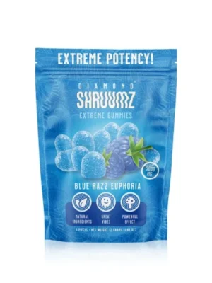 Buy Diamond Shruumz Gummies Blue Razz Euphoria