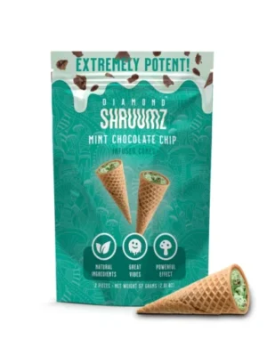 Buy Diamond Shruumz Cones Mint Chocolate Chip 2 pieces