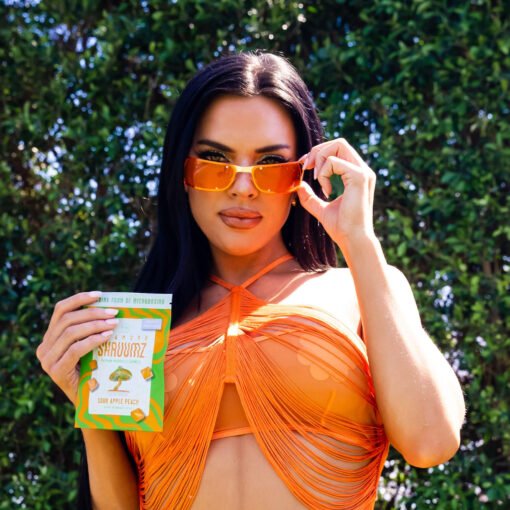 Buy Diamond Shruumz Gummies Sour Apple Peach – Micro Dose 15 pieces