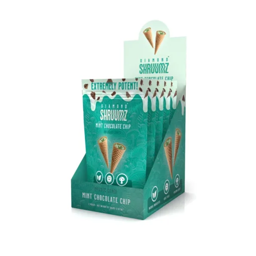 Buy Diamond Shruumz Cones Mint Chocolate Chip 10 pieces