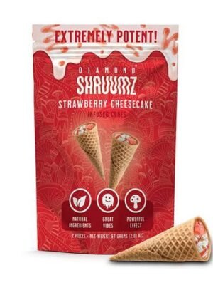 Buy Diamond Shruumz Cones Strawberry Cheesecake 2 pieces