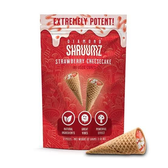 Buy Diamond Shruumz Cones Strawberry Cheesecake 2 pieces
